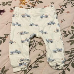 Starting Out White and Blue Truck Print Sweatpants